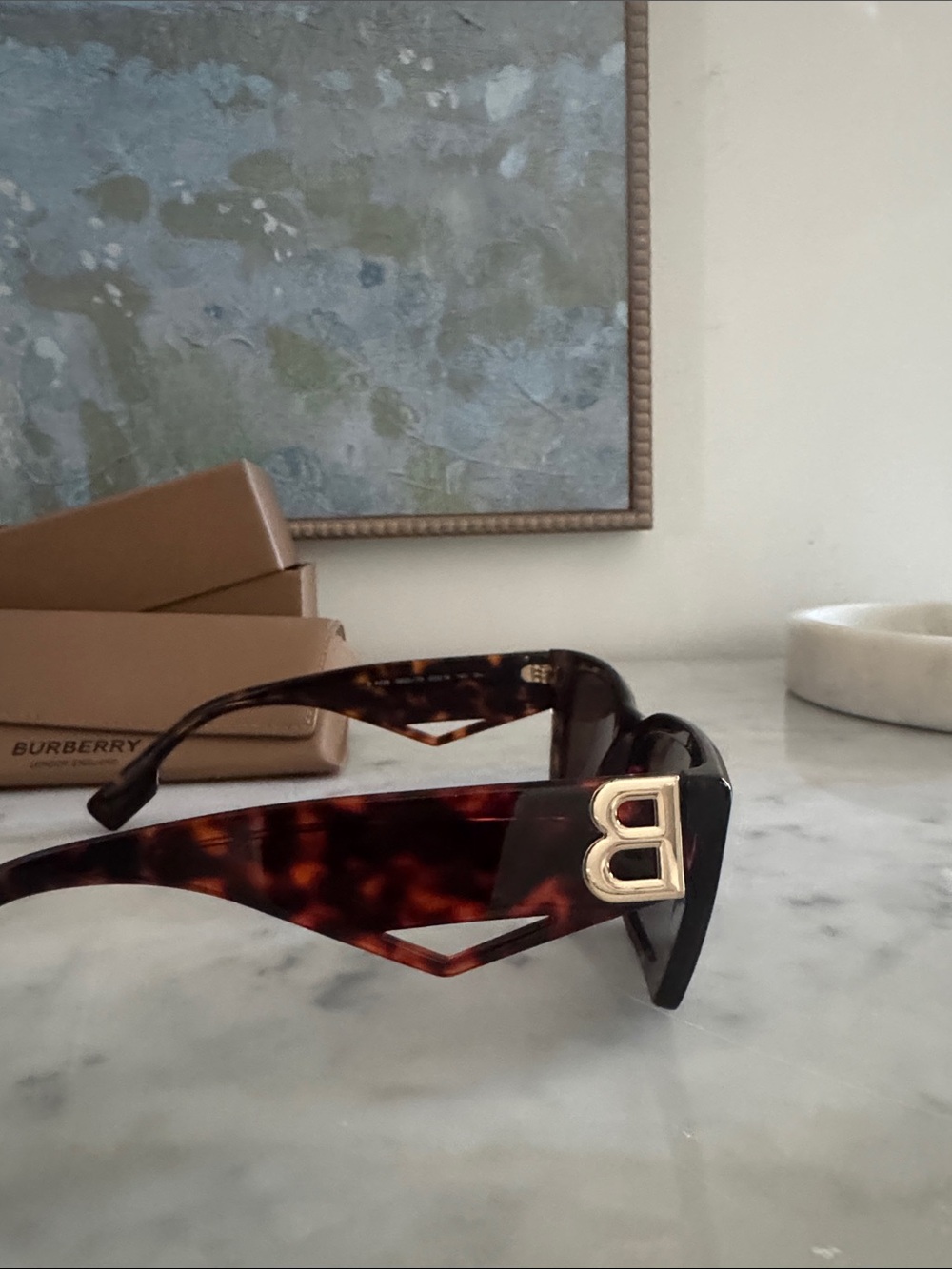 Burberry Poppy Rectangular Sunglasses - Picture 2 of 10